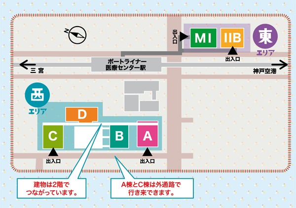 医療センター駅マップ