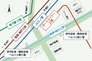 神戸三宮周辺マップ