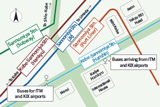 Kobe Sannomiya Area Map